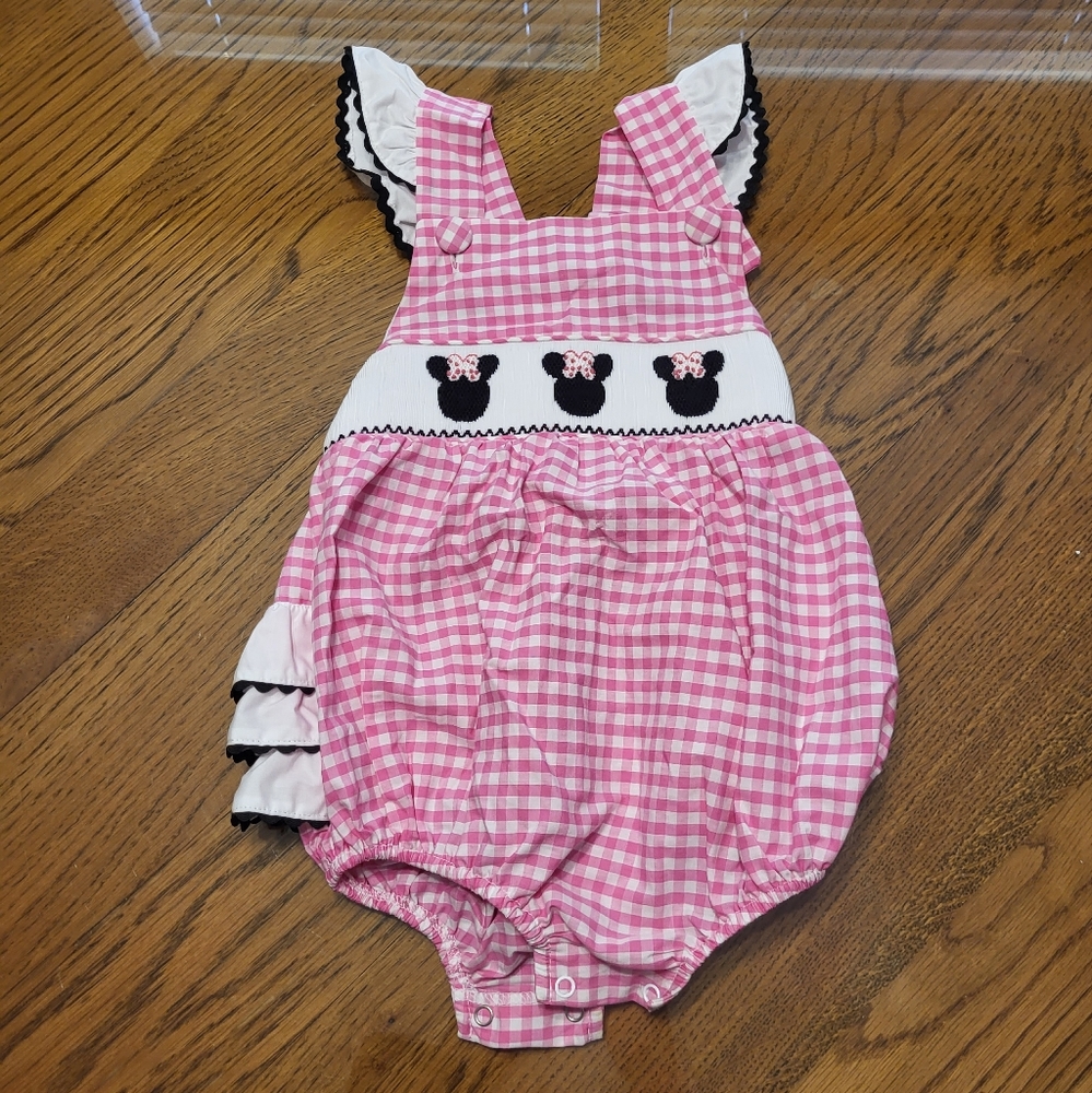Minnie Mouse Pink Gingham Bubble